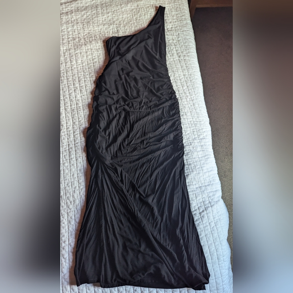 Klassy Network Brami One Shoulder Dress Black XL